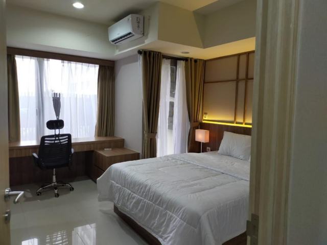 Di jual turun harga apartemen orange county 1br premium dengan taman di lantai 2